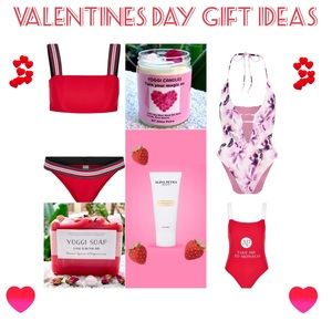 Swimwear, candles, soaps. Valentines Day gifts
